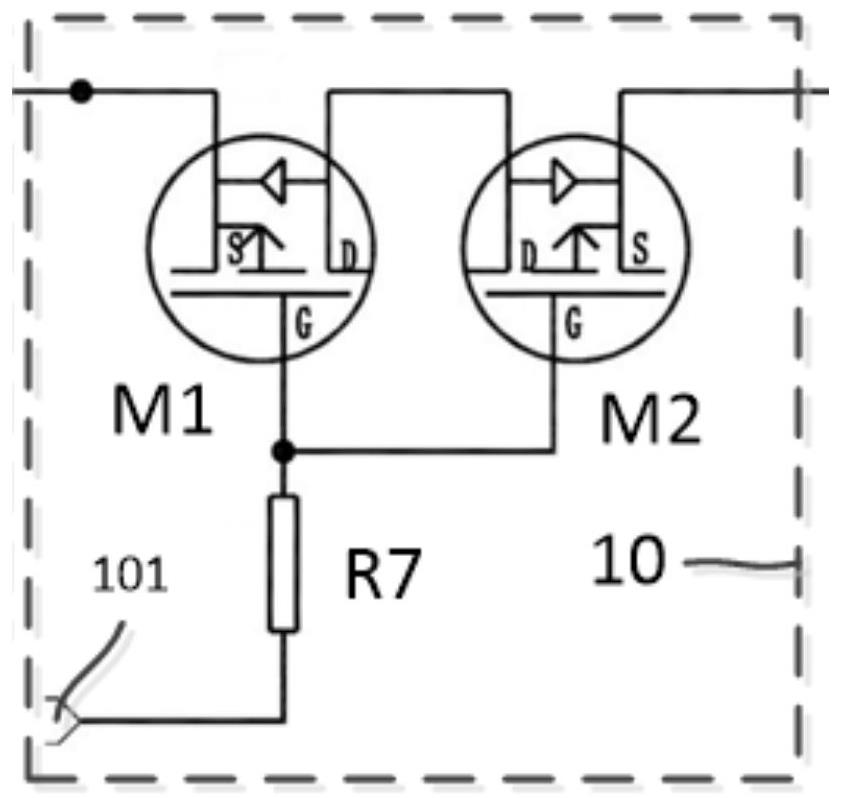 Meter power supply circuit and use method thereof