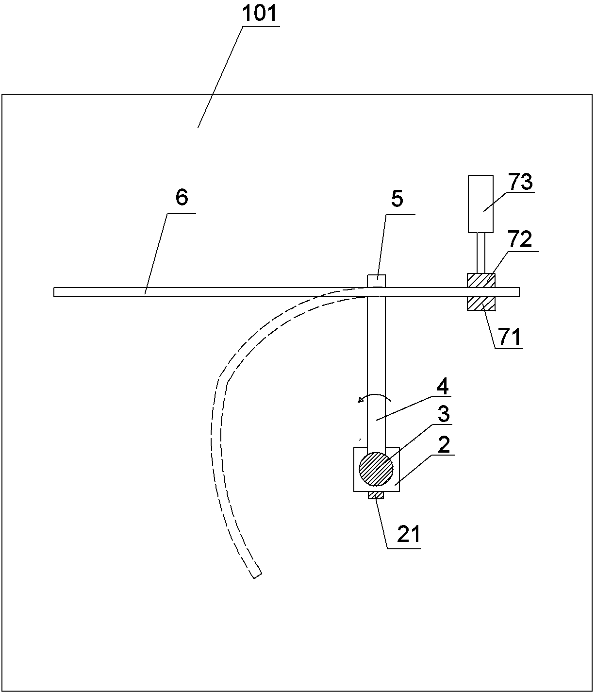 Metal bent tube production device