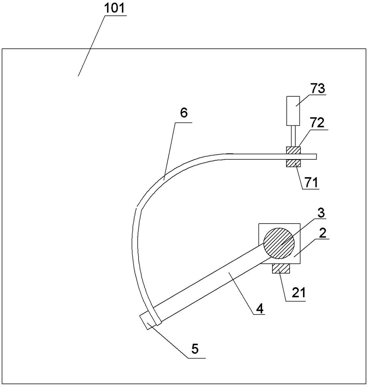 Metal bent tube production device