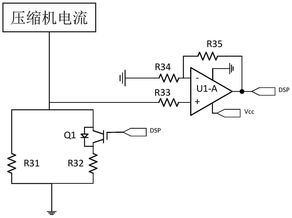 Sampling circuit, method, compressor and air conditioner with improved precision