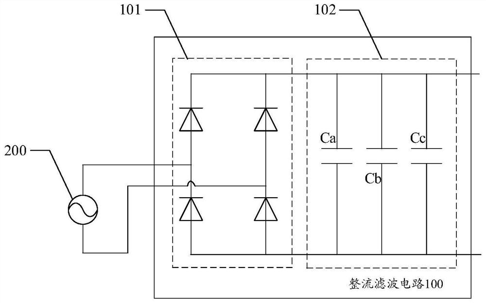 A capacitor series-parallel switching circuit and electronic system