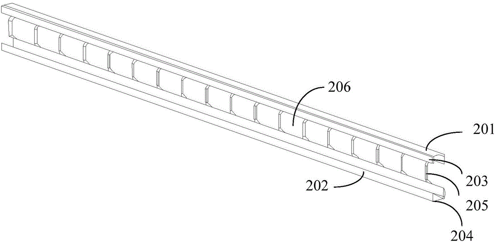 Quantum dot packaging tube clamping device, backlight module and liquid crystal display device