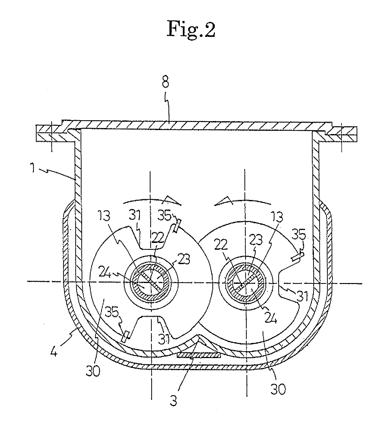 Heat exchange device for powder and granular material, and method for manufacturing the same