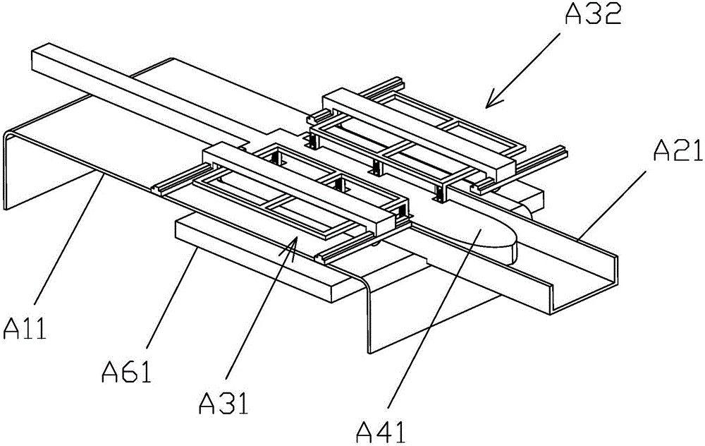 Culm sheath pretreatment system composed of airing shelf, burr removal device and spreading device