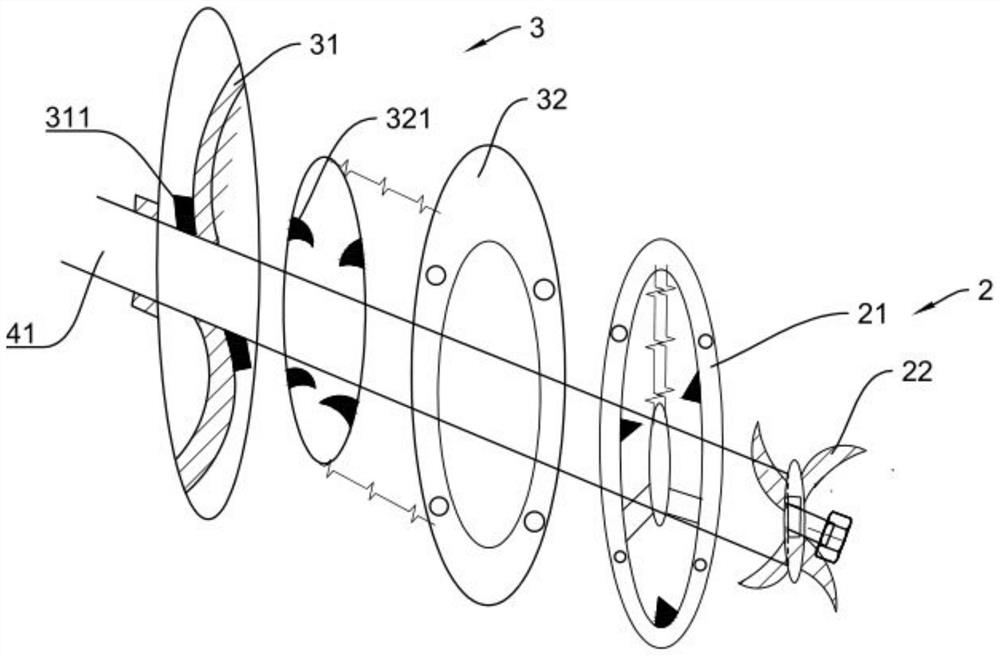 Adjustable internal and external twin-cutter cutting pump