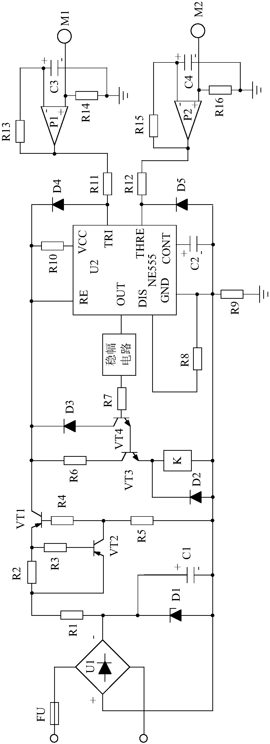 Constant-current low-interference touch switch