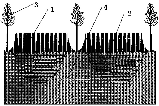 Method for regulating and controlling water and soil on basis of layered soil