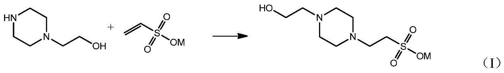 Method for preparing high-purity 4-hydroxyethyl piperazine ethane sulfonic acid