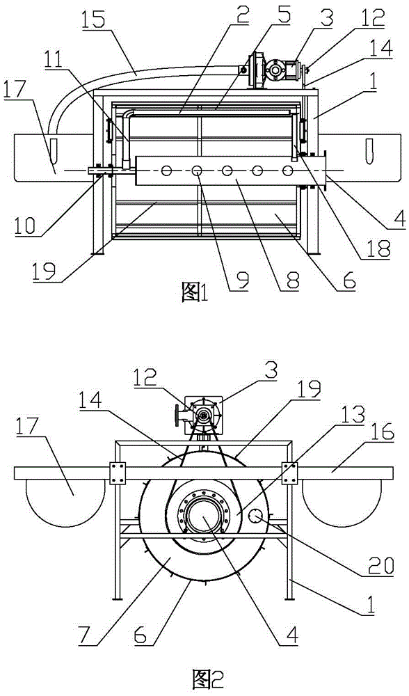 Water turbine driven microfilter