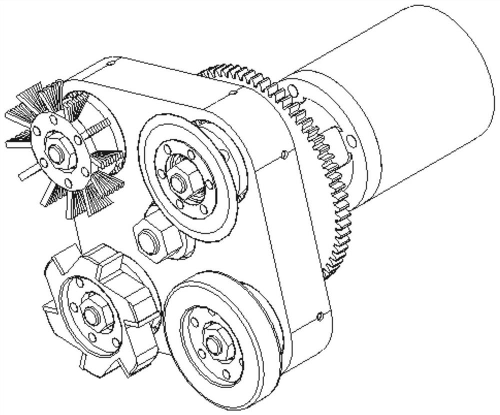 Planet wheel displacement centrifugal directional sampler suitable for extraterrestrial celestial body