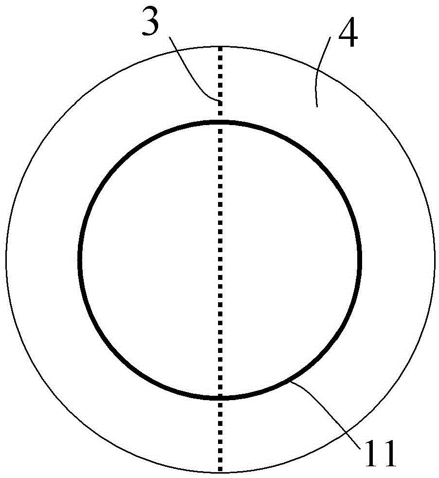 A large-aperture aspheric primary mirror detection device and method