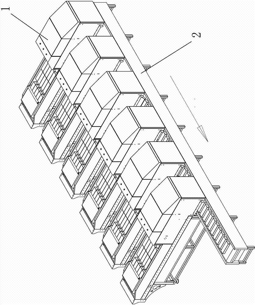 Horizontal type cigarette carton sorting mechanism