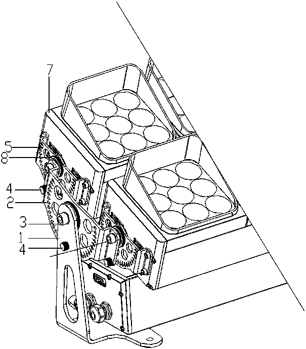 Rapid angle adjusting device for projection lamp