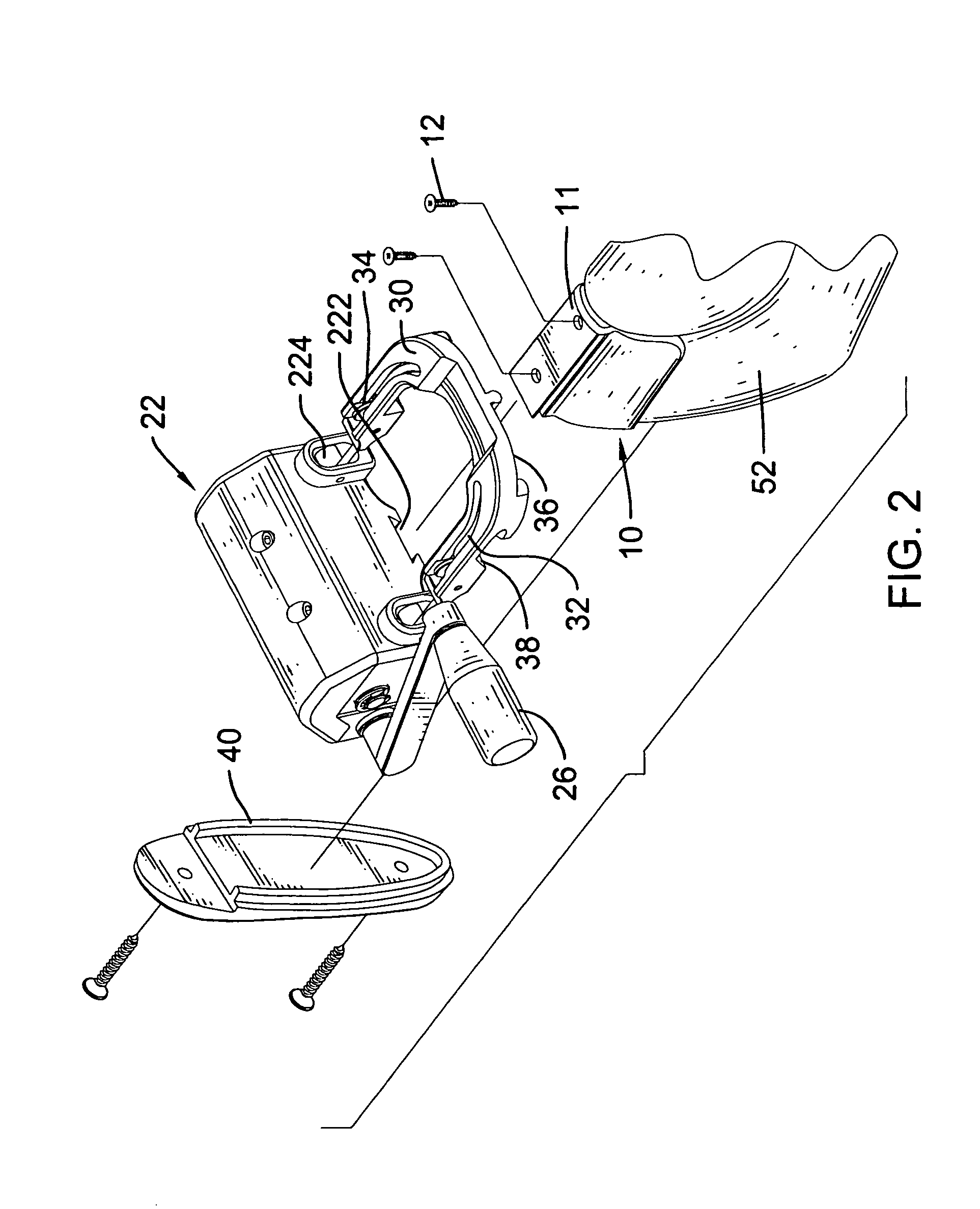 Bowstring drawing device for a crossbow