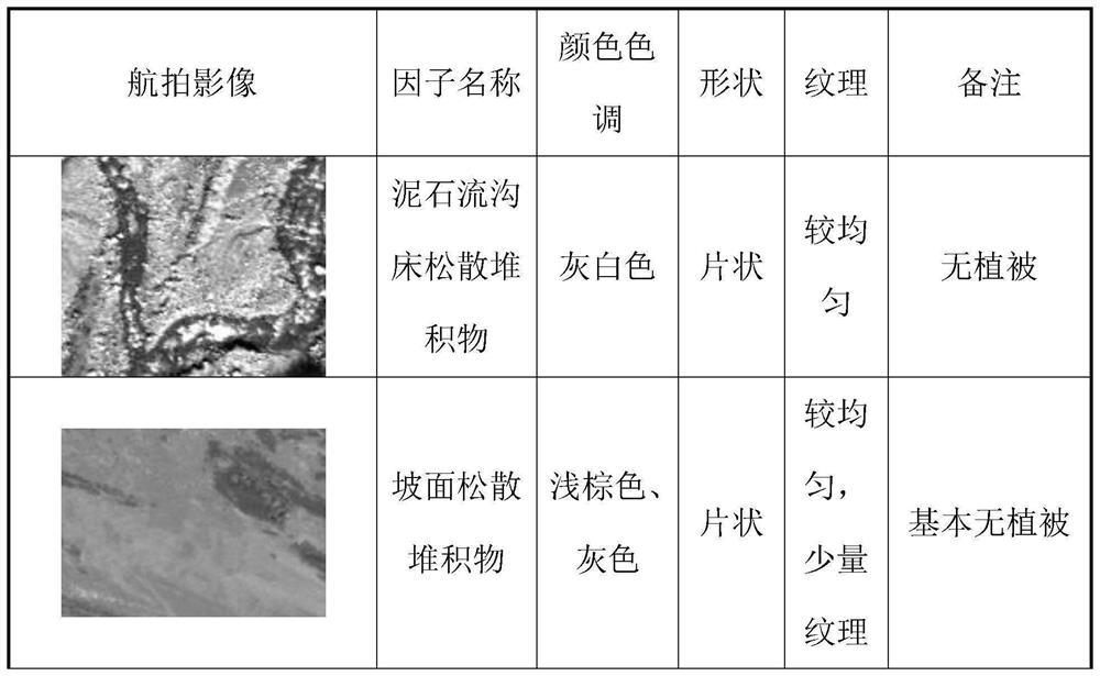 Mountain torrent disaster hyperspectral remote sensing image identification method and identification system