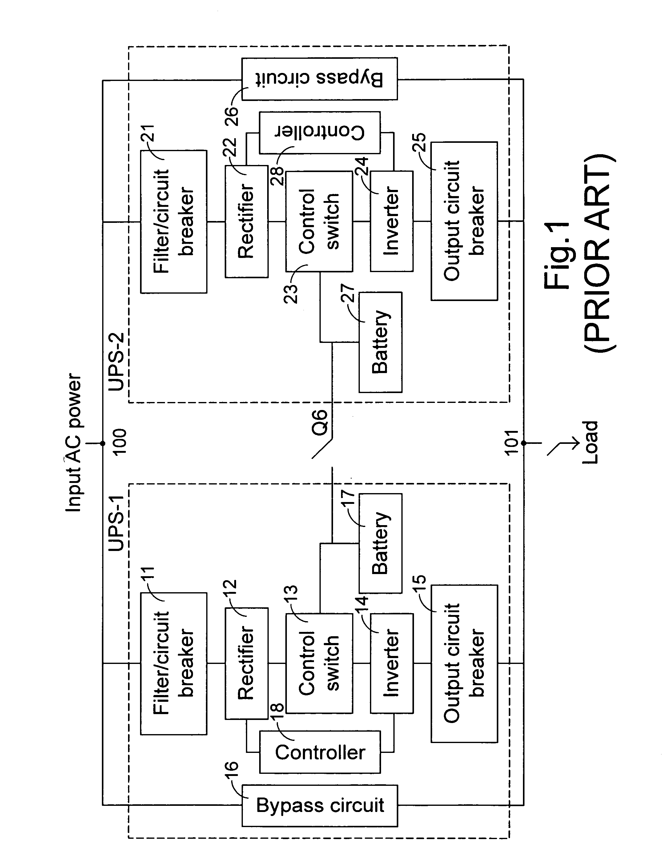 Emergent power supply system and method of achieving input current balance in such system