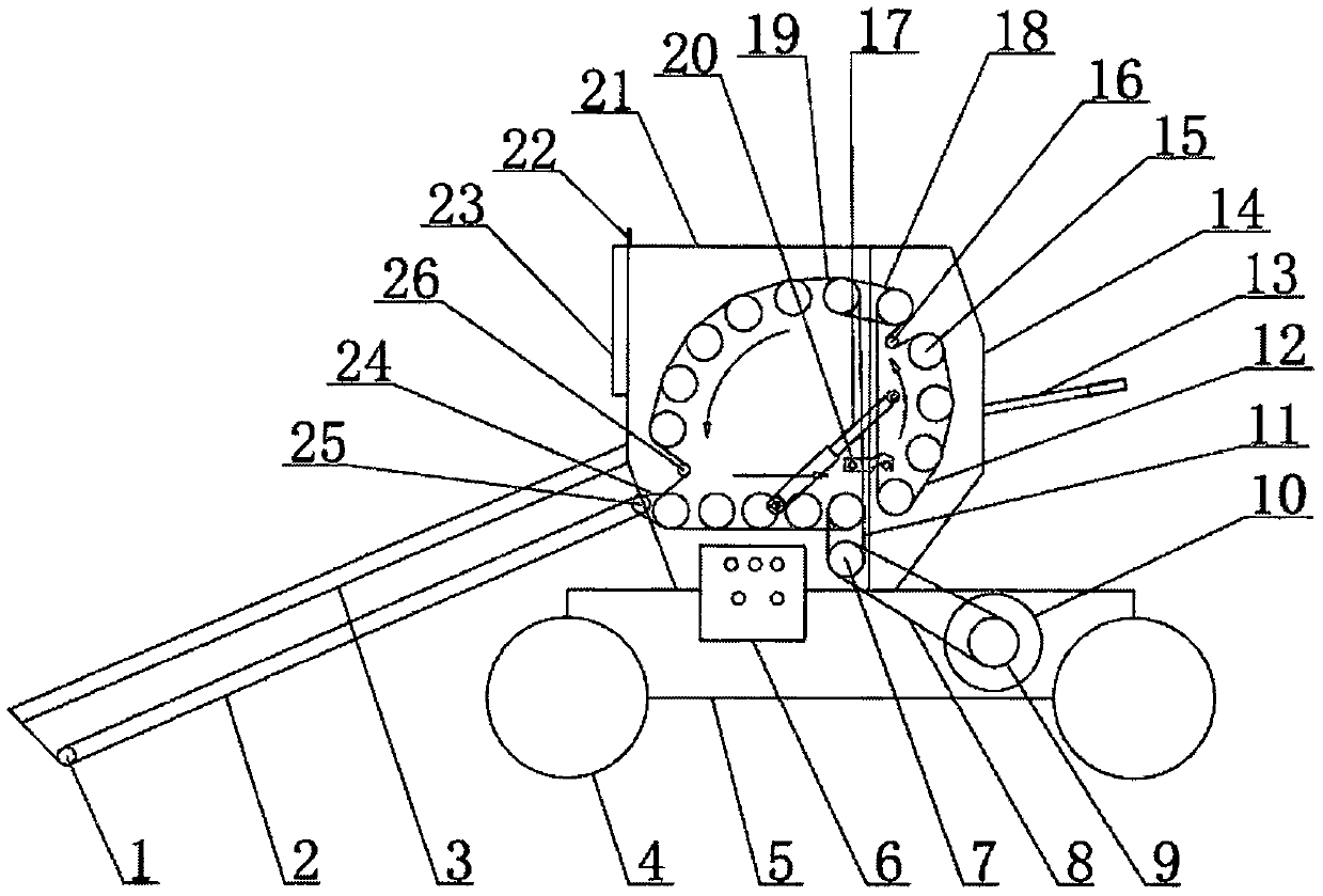 Bundling apparatus for straw round bales