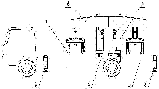 Multifunctional lateral forklift type operating vehicle