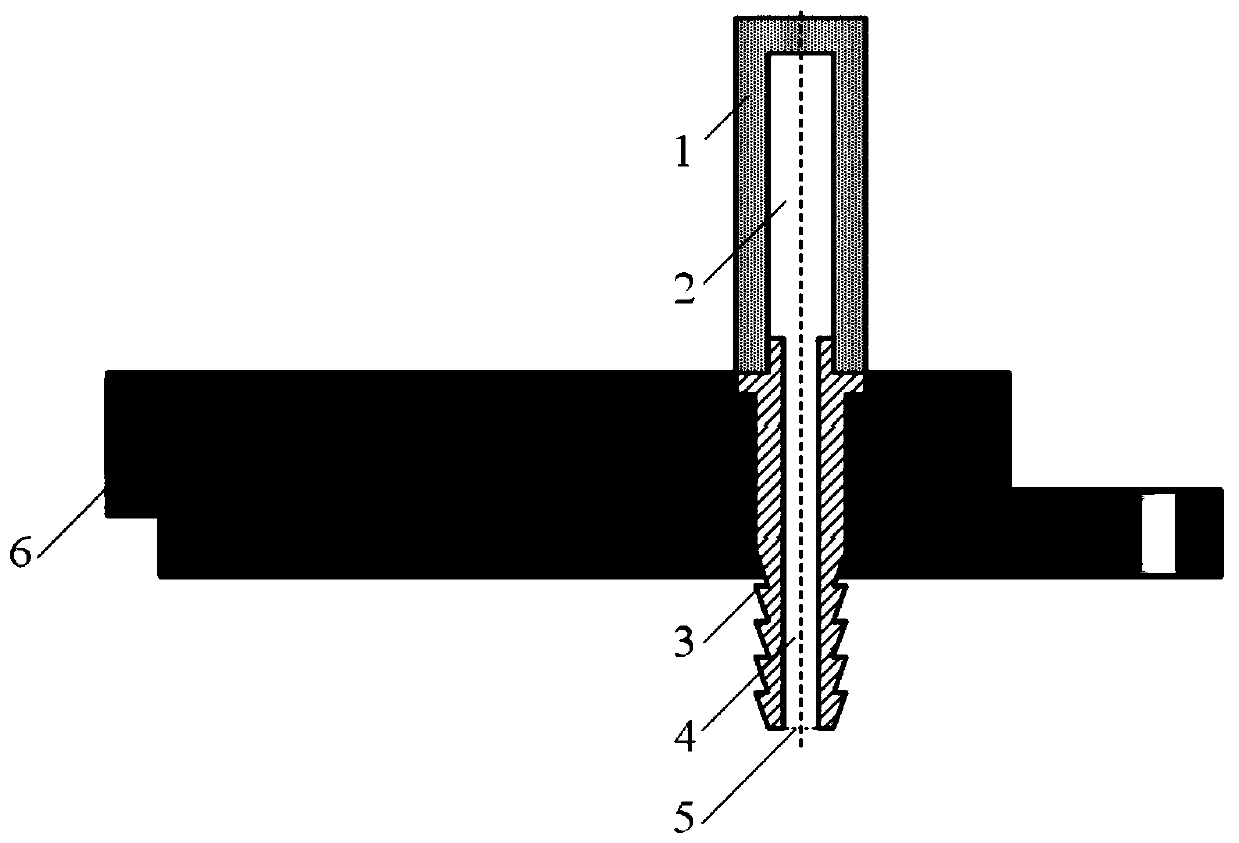 Porous single-column fuel supply structure for supersonic aircraft ramjet engine