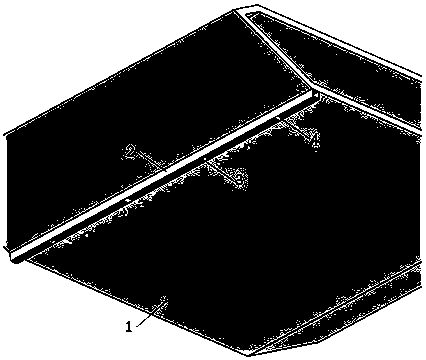 Large span bridge flow control wind resistance method based on breathing units