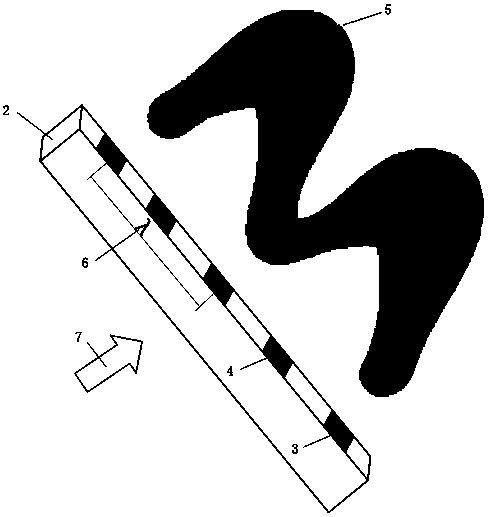 Large span bridge flow control wind resistance method based on breathing units