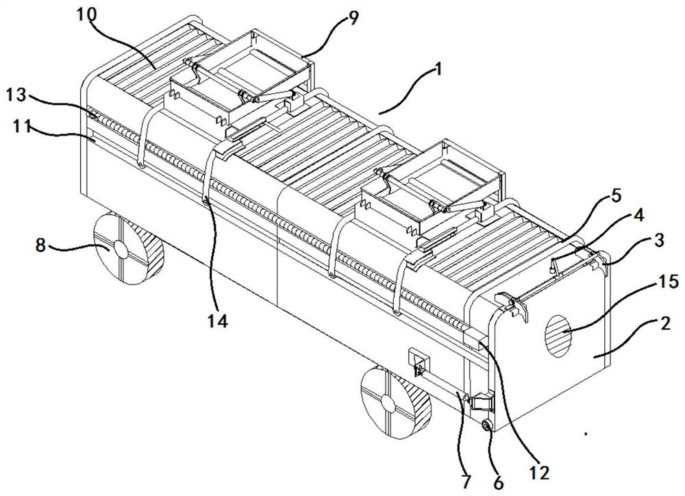 Livestock and poultry transport vehicle with self-heating drying and disinfection functions