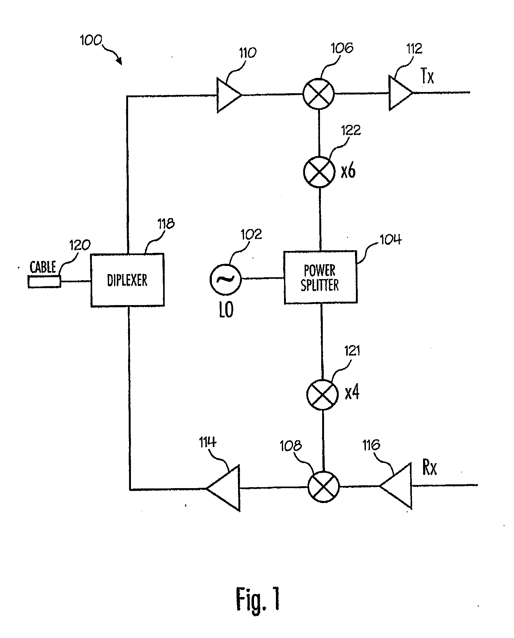 Single oscillator transceiver
