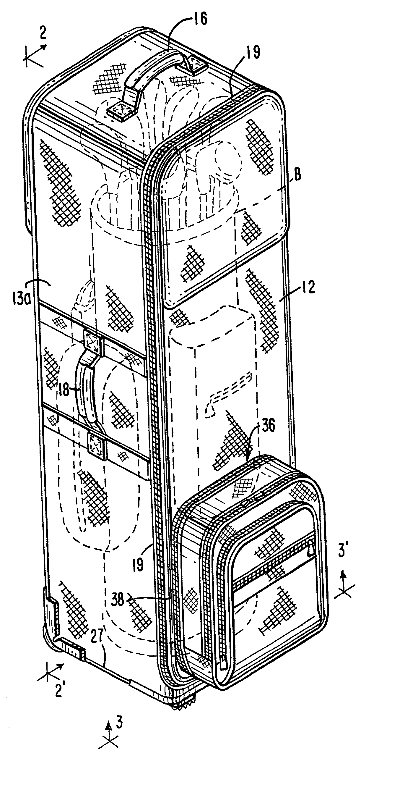 Golf bag flexible cover structure having detachable backpack unit