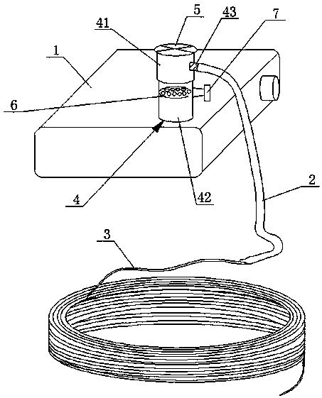Cleaning agent separating device used for cleaning of inner wall of copper pipe