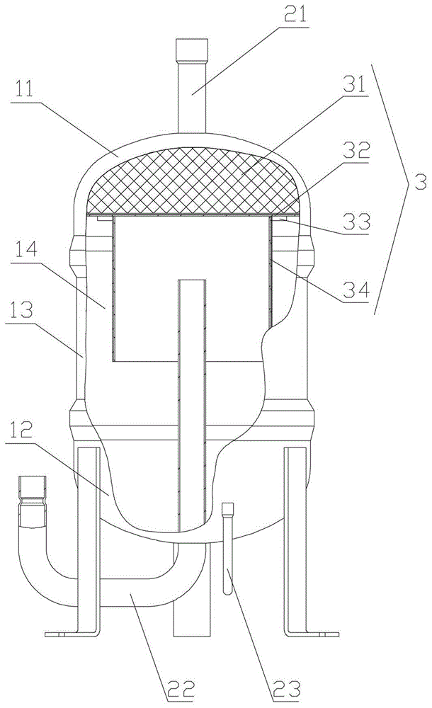 An oil separator and refrigeration equipment using the oil separator