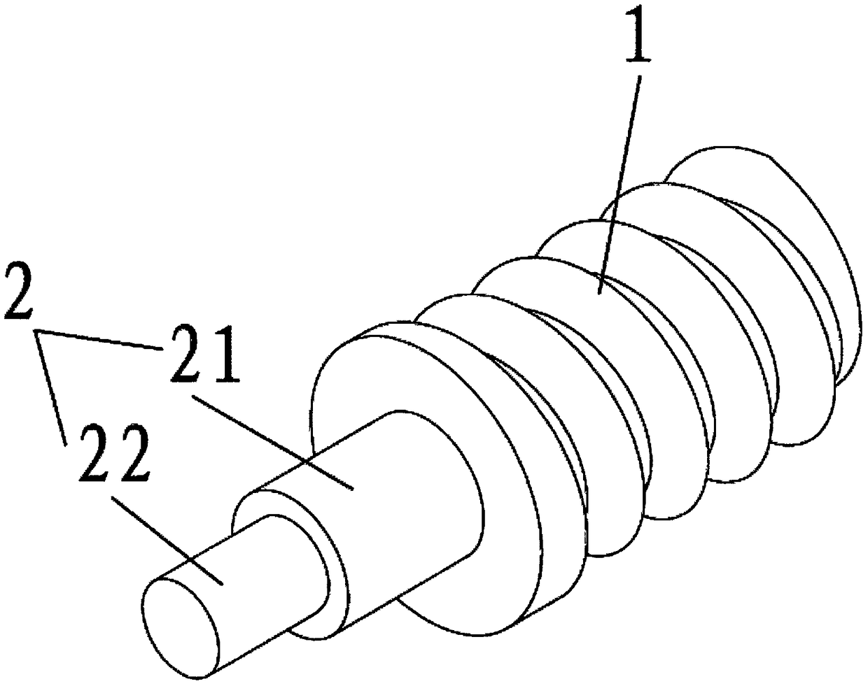 Lamp tube forming mold