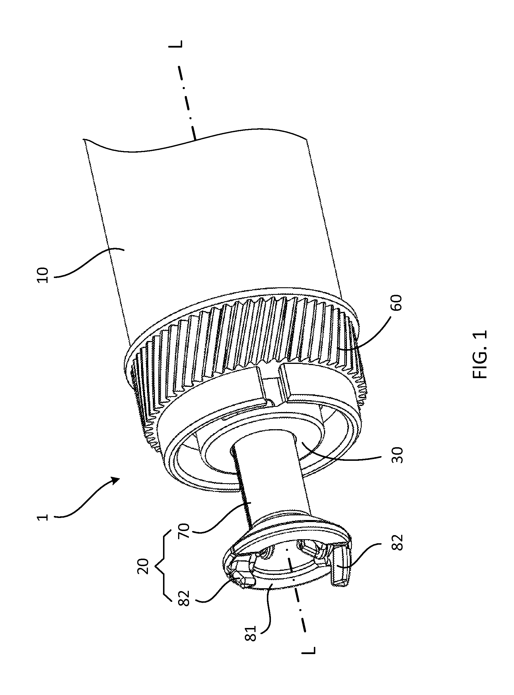 Transmission device for photosensitive drum and drum device having same