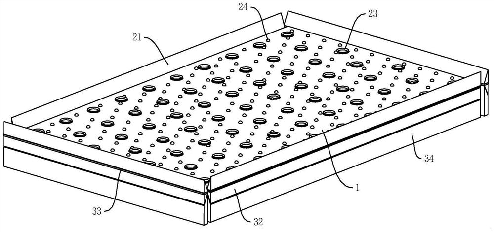 A scaffolding anti-skid platform