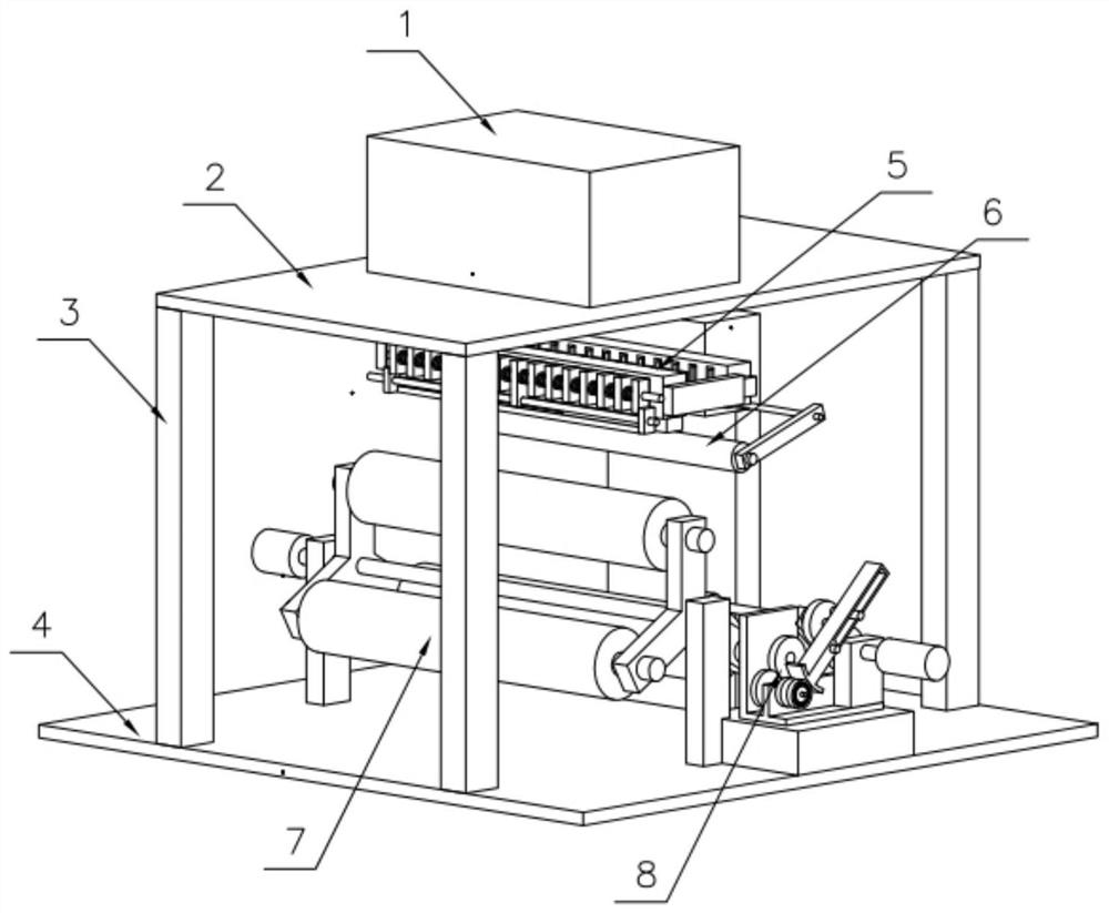 Composite glass fiber winding machine and application method thereof