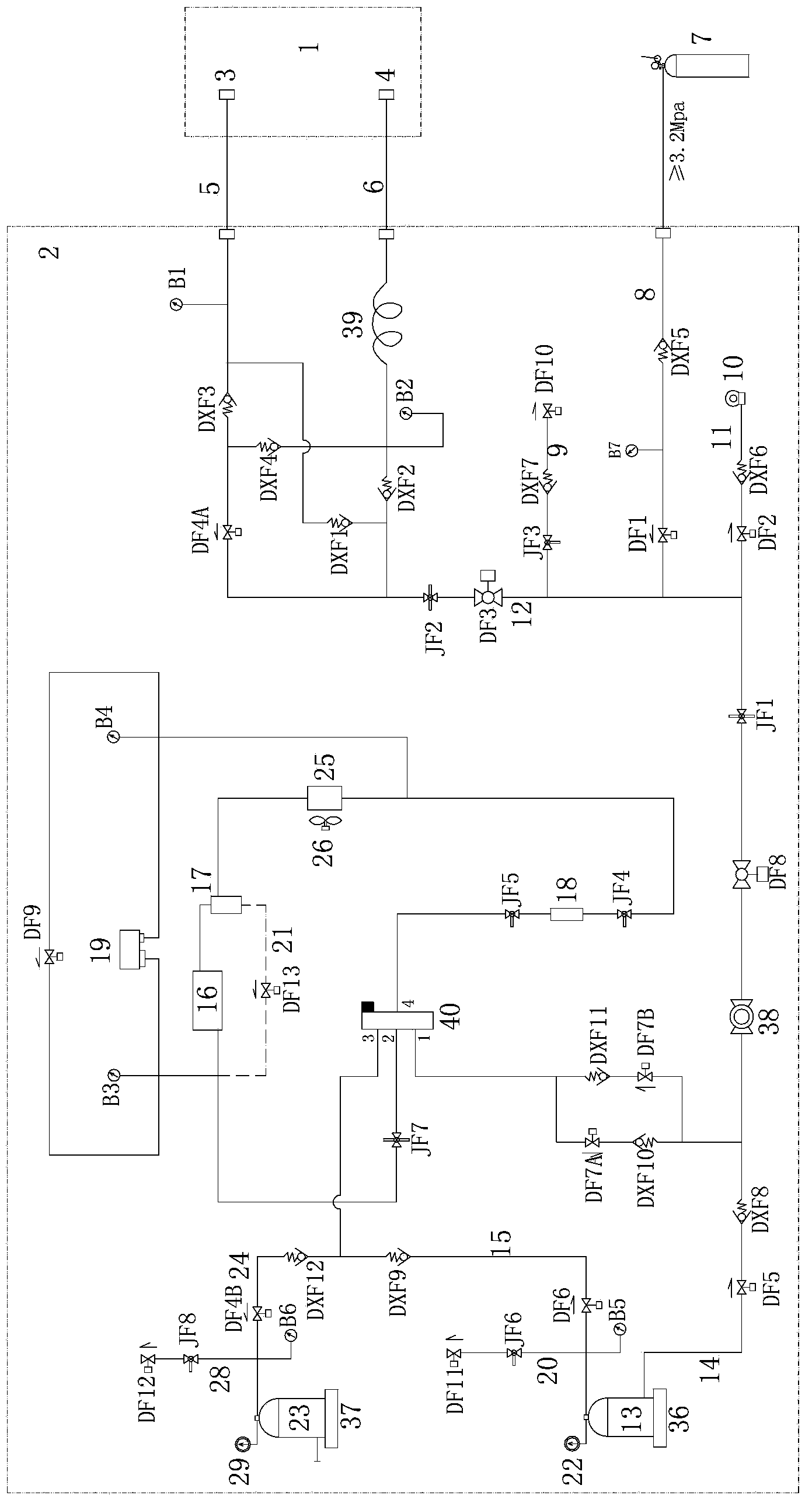 Test system and method for detection of air conditioning system