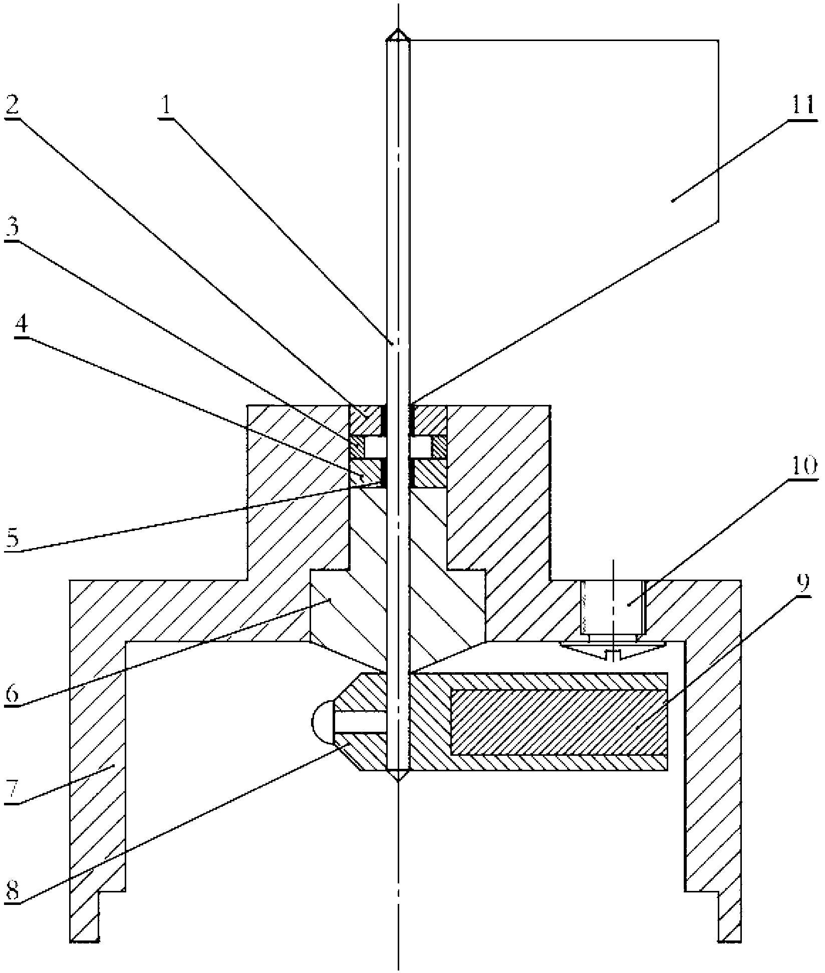 Dustproof sealing device of magnetic liquid and for wind sensor