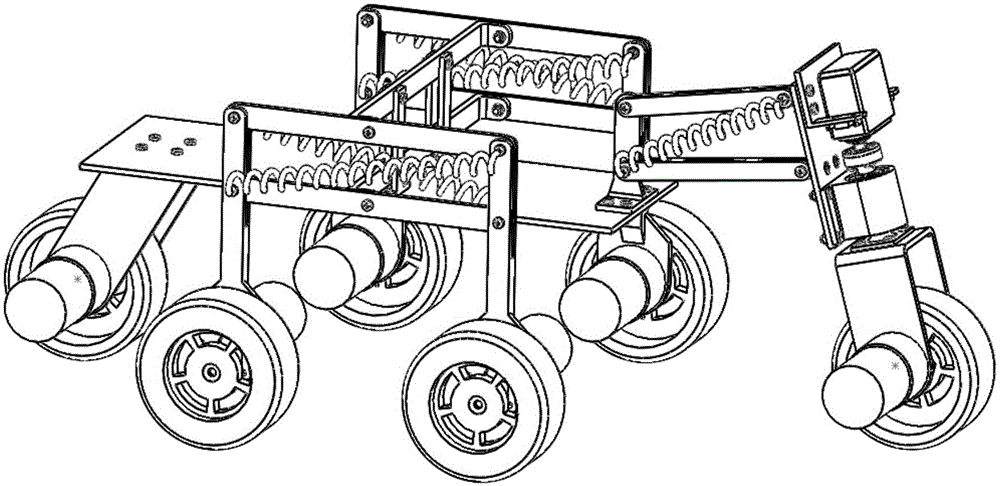 All-terrain vehicle based on four-connecting-rod deformable principle