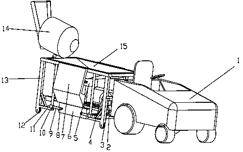 An automatic brick laying device for a grass path