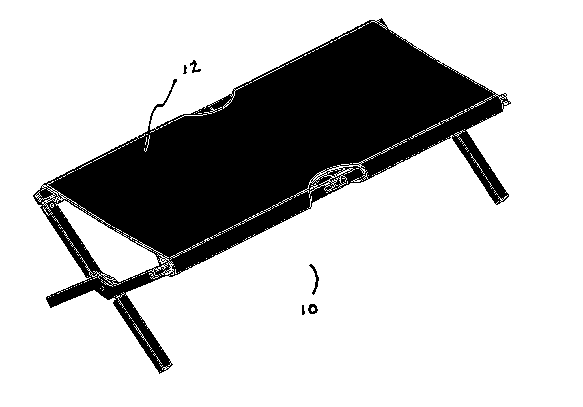 Portable diaper changing cot