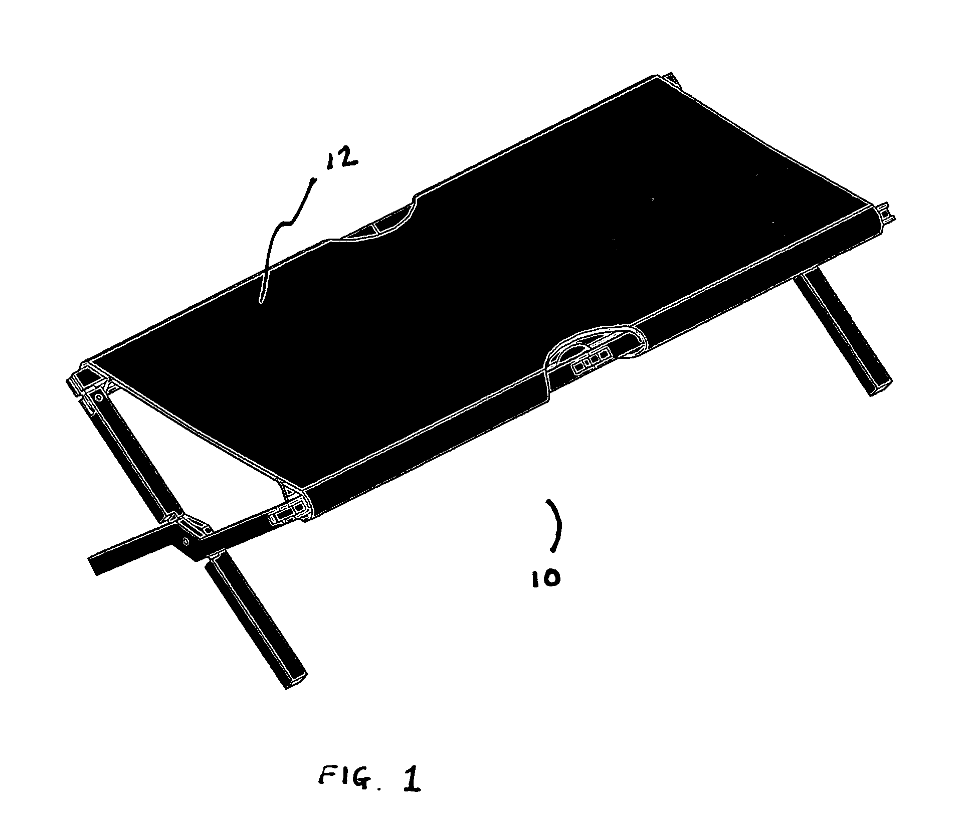 Portable diaper changing cot