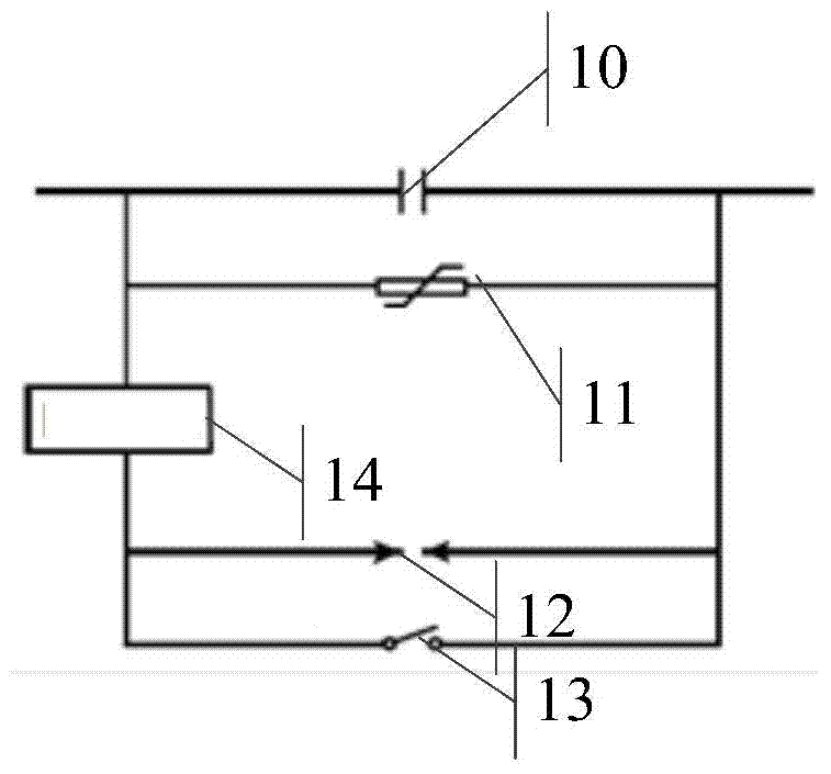 A series capacitor compensation device, power transmission circuit and method for suppressing trv