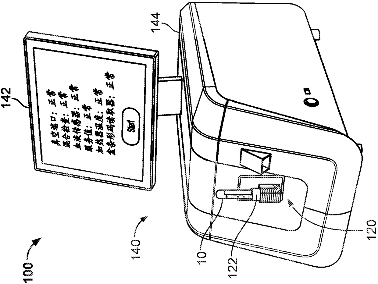 Blood testing system and method
