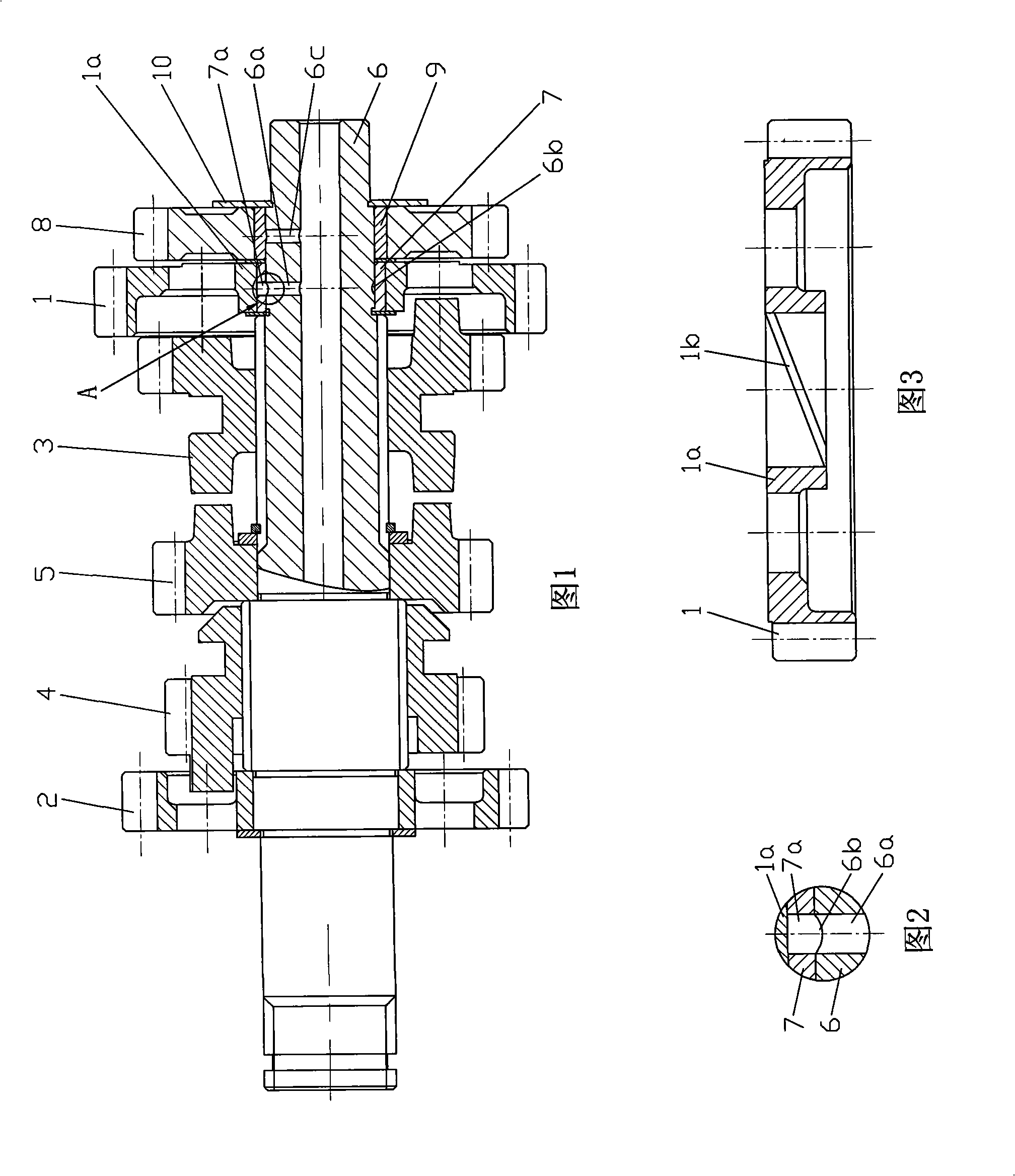 Countershaft combination of reverse gear embedded engine