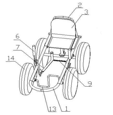 a pedal stroller