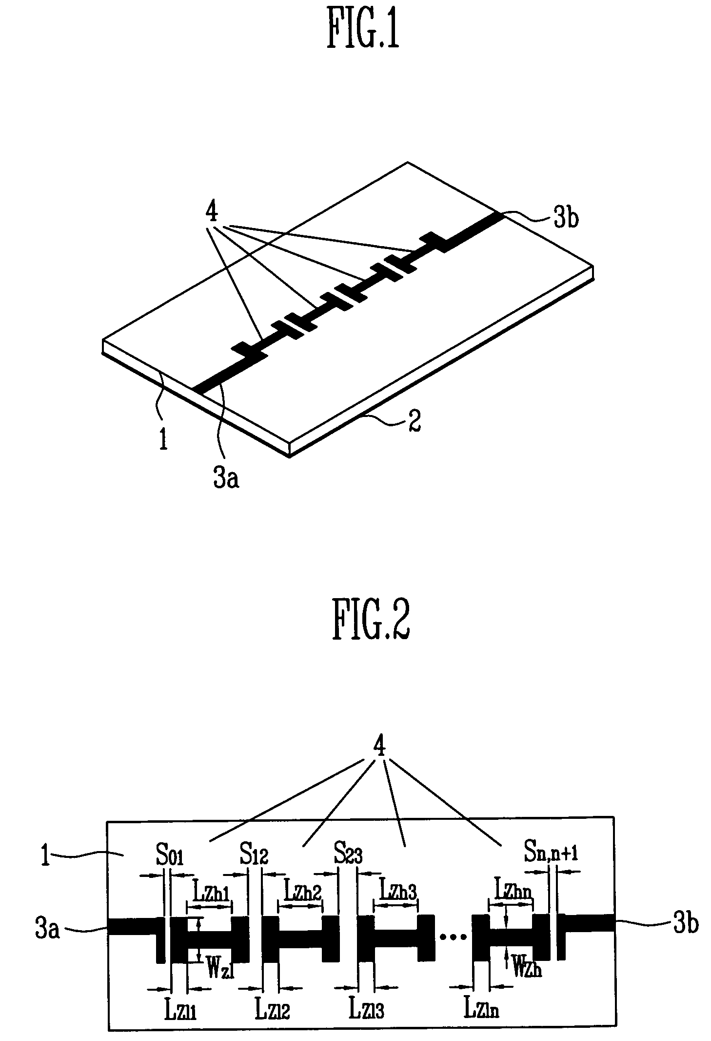 Microstrip band pass filter using end-coupled SIRs