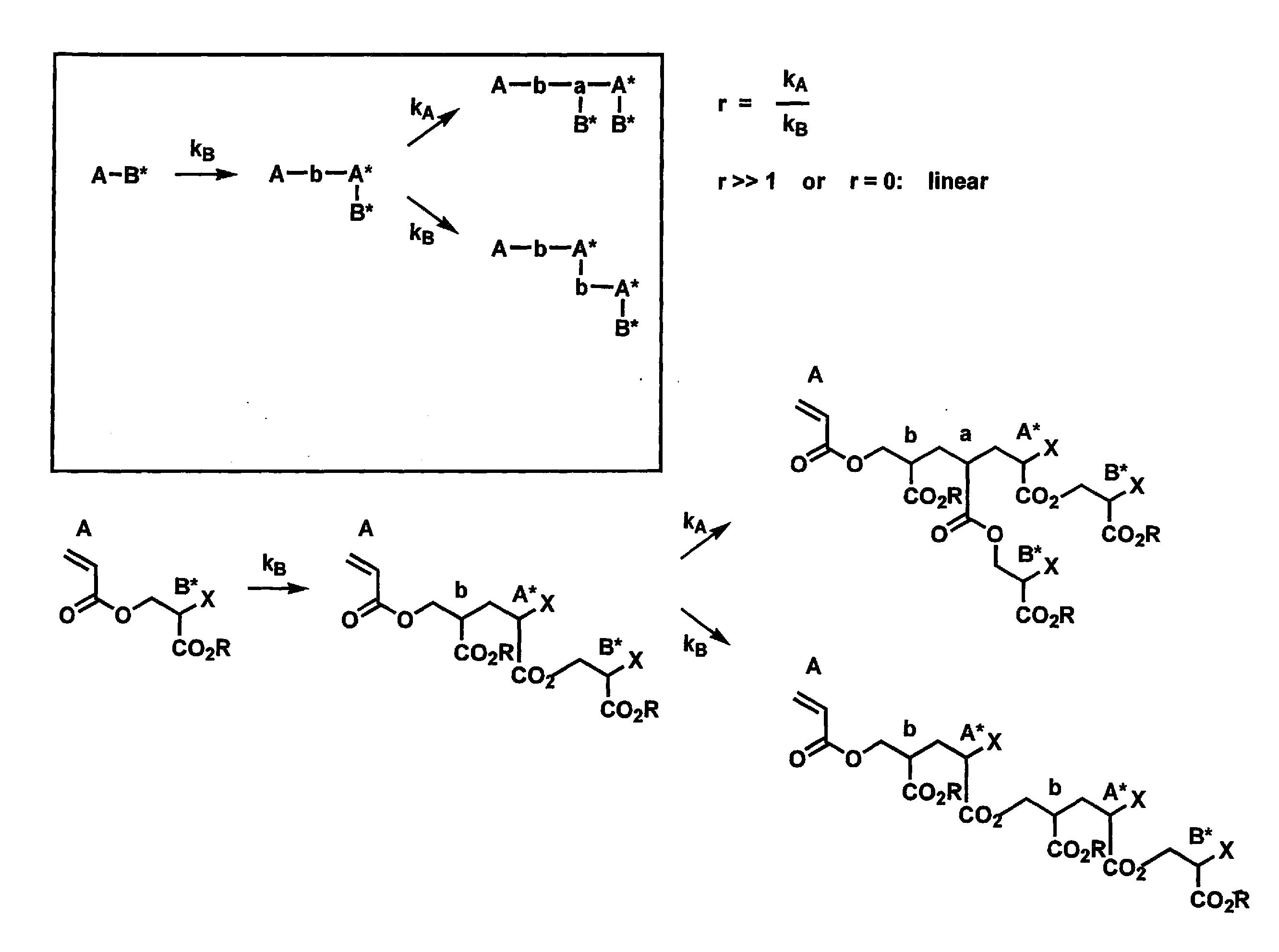 Synthesis of hyperbranched polyacrylates by emulsion polymerizsation of inimers
