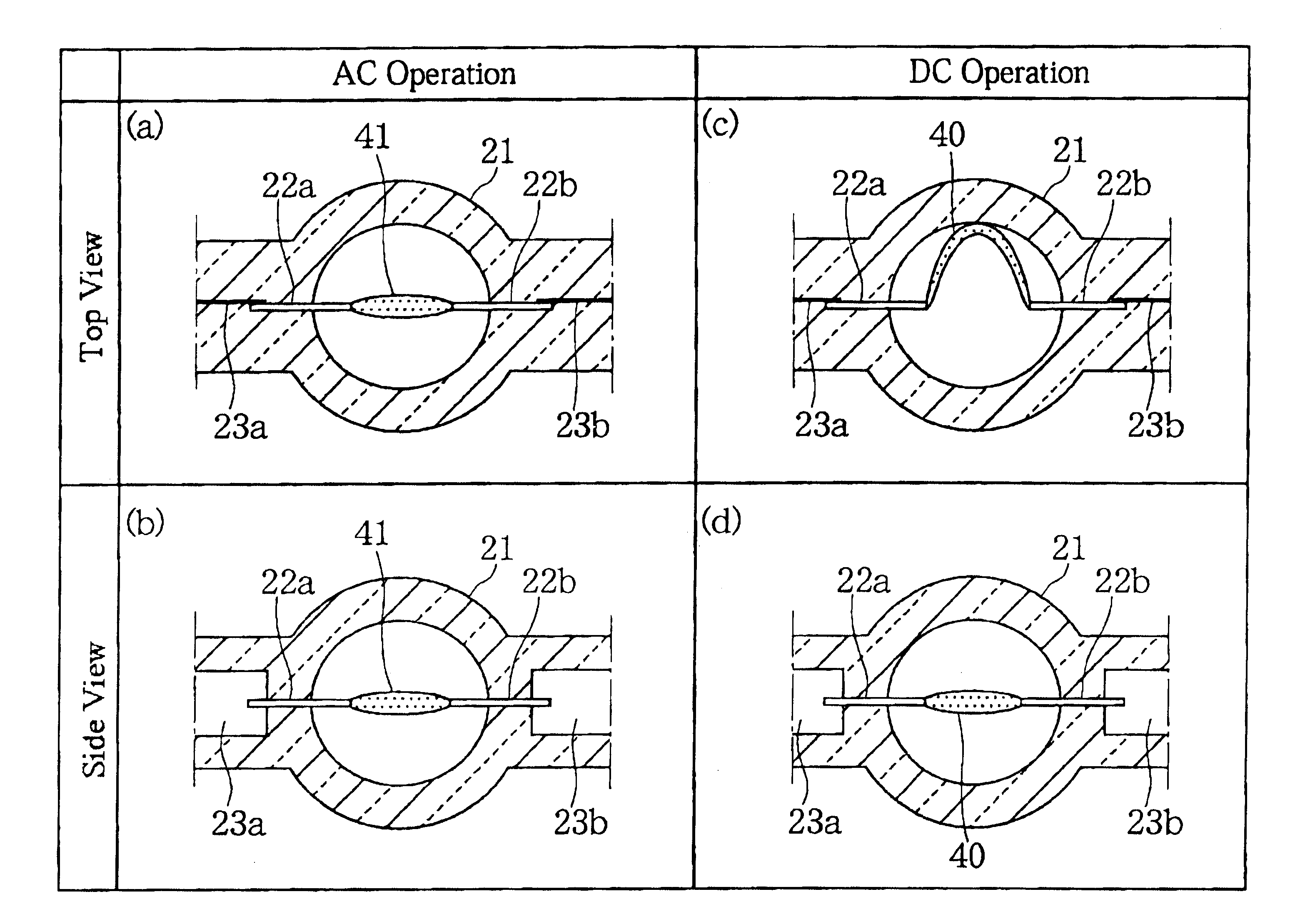 High intensity discharge lamp, driving apparatus for high intensity discharge lamp, and high intensity discharge lamp system