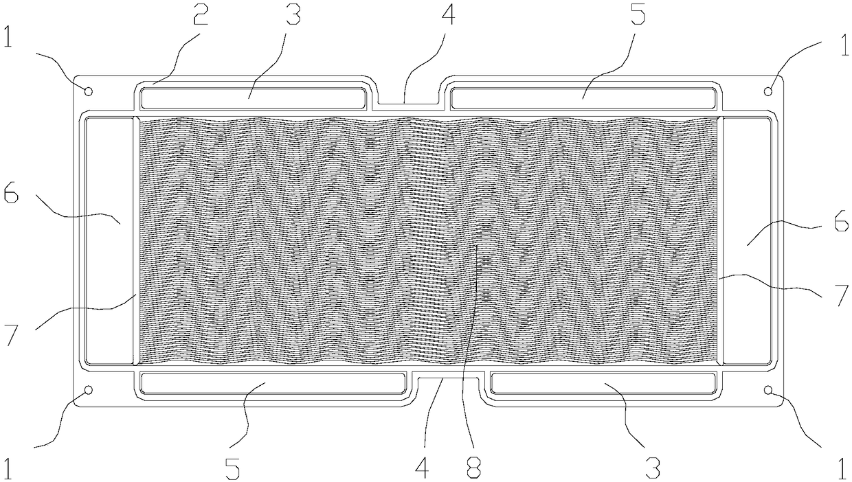 Fuel cell stack flow field plate capable of supporting high-current density discharging