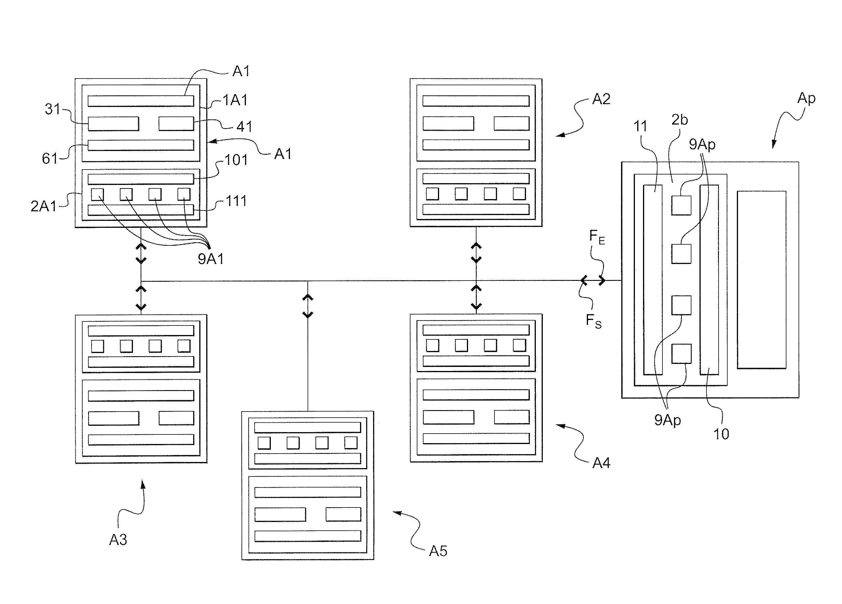 Control architecture and process for porting application software for equipment on board an aircraft to a consumer standard computer hardware  unit