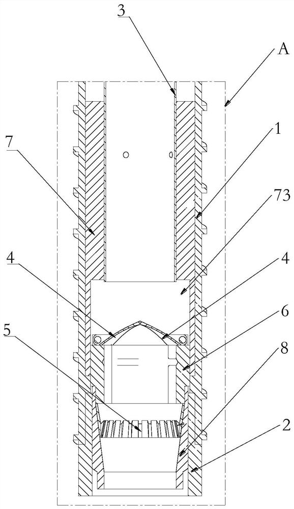 A drill pipe for deep sampling of lunar soil with sample locking function